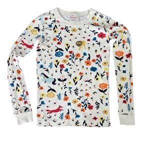 2 For $5 Sale Hanna Andersson  Floral & Animal Print Long John Top Size 10